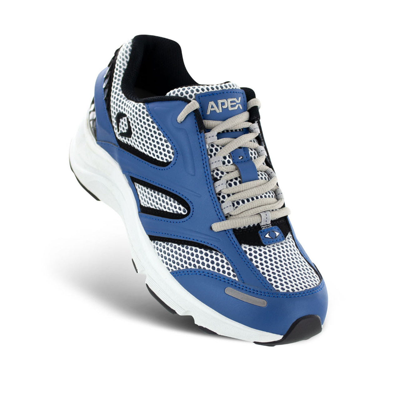 Apexfoot Men's Stealth Runner Active Shoe - V Last - White/Blue