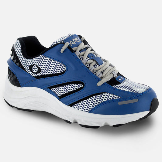 Apexfoot Men's Stealth Runner Active Shoe - V Last - White/Blue