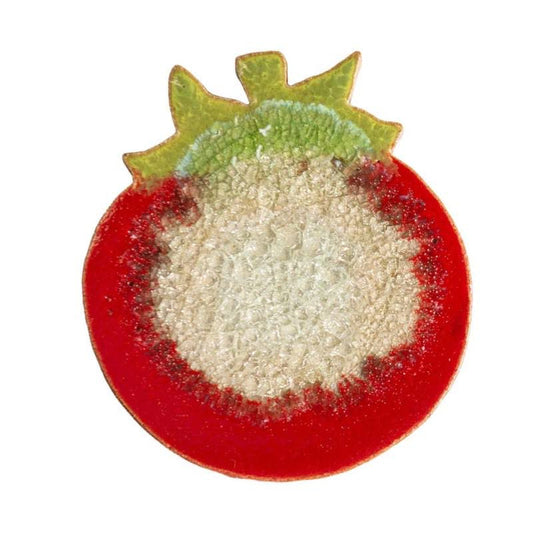 VivaTerra Ceramic Fruit and Veggie Shaped Coasters - Tomato