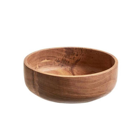 VivaTerra Chiku Teak Wood Bowl, Medium