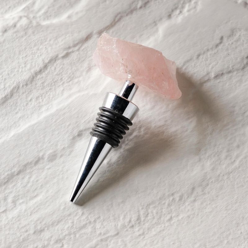 VivaTerra Rose Quartz Wine Stopper