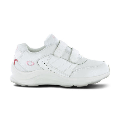 Apexfoot Women's Double Strap Walking Shoe - White