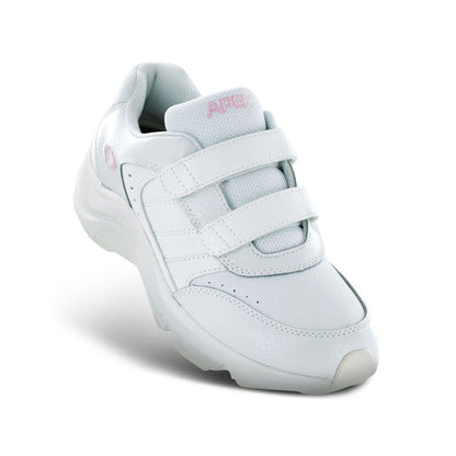 Apexfoot Women's Double Strap Walking Shoe - White