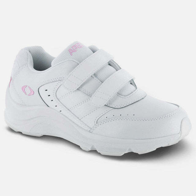 Apexfoot Women's Double Strap Walking Shoe - White