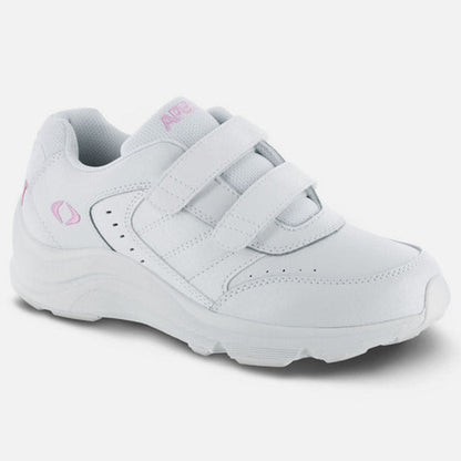 Apexfoot Women's Double Strap Walking Shoe - White