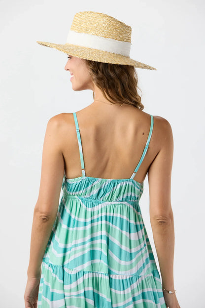 Tiare Hawaii Waikiki Maxi Dress - Wavey Teal