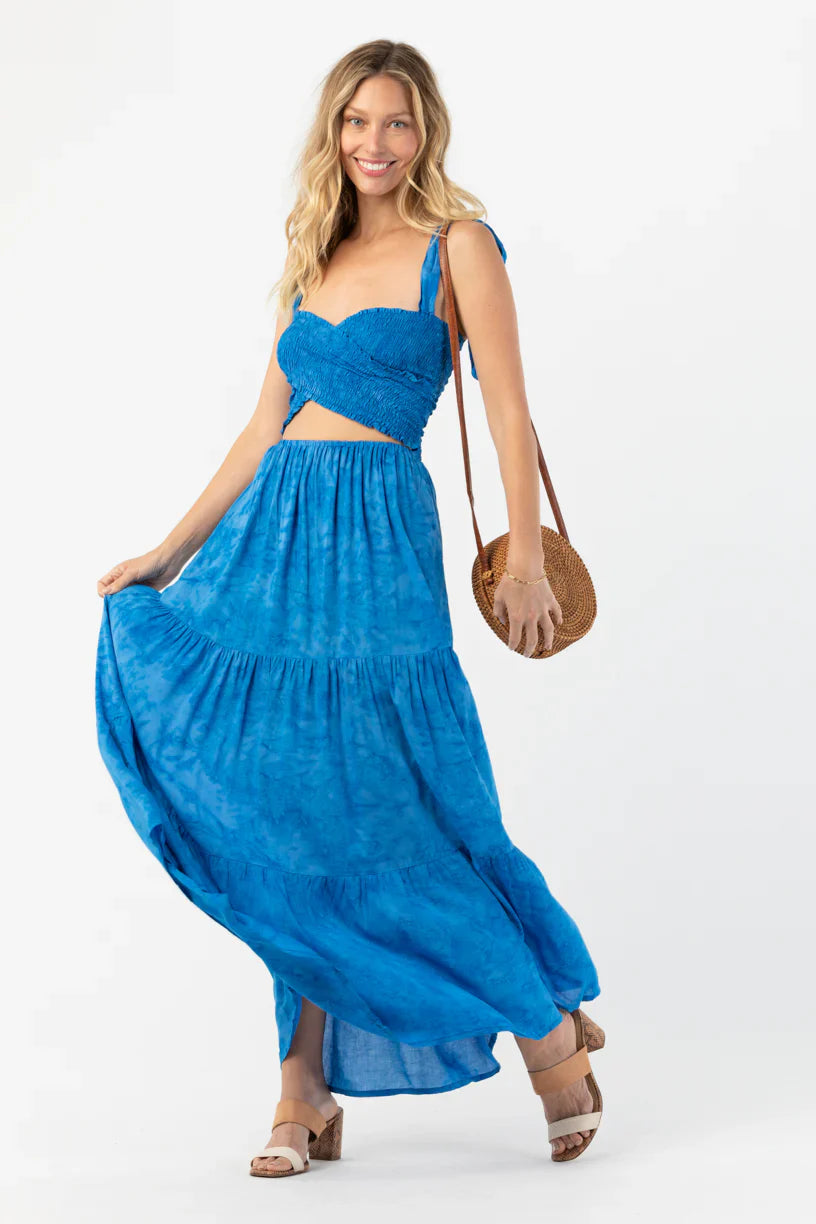 Tiare Hawaii Waverly Maxi Dress - Batik Salt Pacific