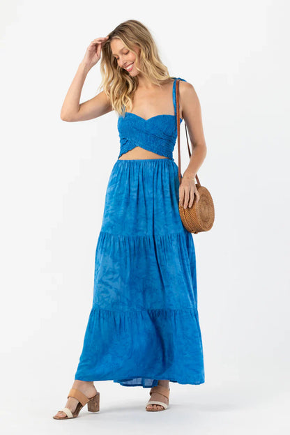 Tiare Hawaii Waverly Maxi Dress - Batik Salt Pacific