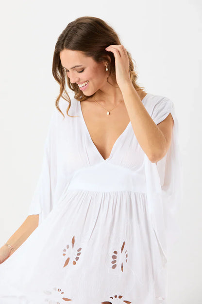 Tiare Hawaii Wild Heart Tunic - White