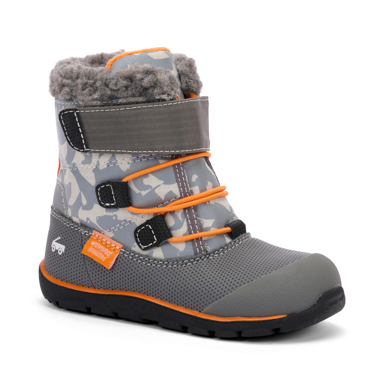 See Kai Run Boy's Gilman Waterproof/Insulated Gray/Orange