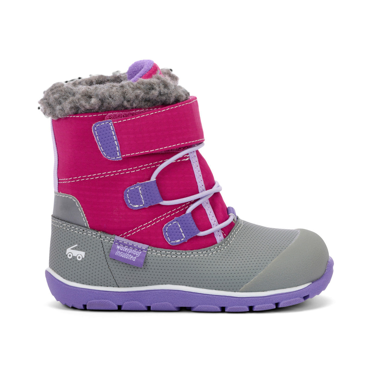 See Kai Run Girl's Gilman Waterproof/Insulated Berry Purple