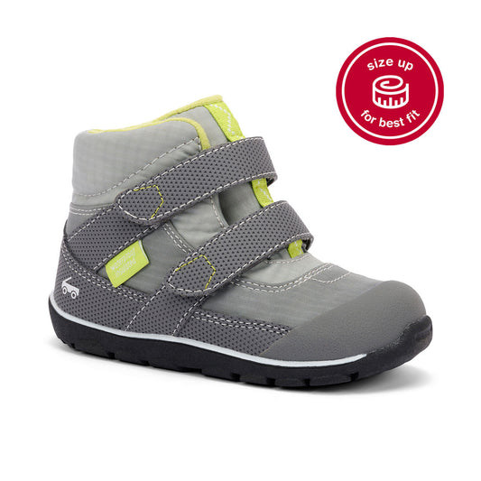 See Kai Run Boy's Atlas Waterproof/Insulated Gray/Lime