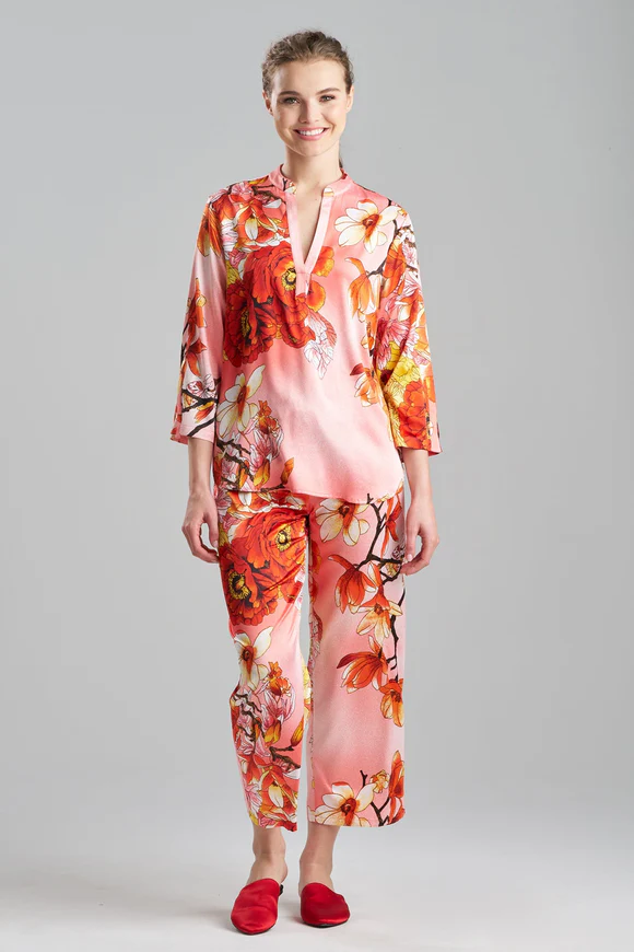 Natori Winter Peony Satin PJ