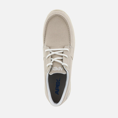 Apexfoot Men's Moc Toe Canvas Loafer - Tan