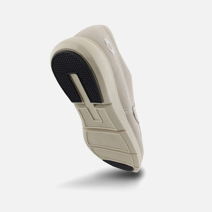 Apexfoot Women's Moc Toe Canvas Loafer - Tan