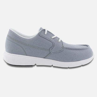 Apexfoot Men's Moc Toe Canvas Loafer - Gray