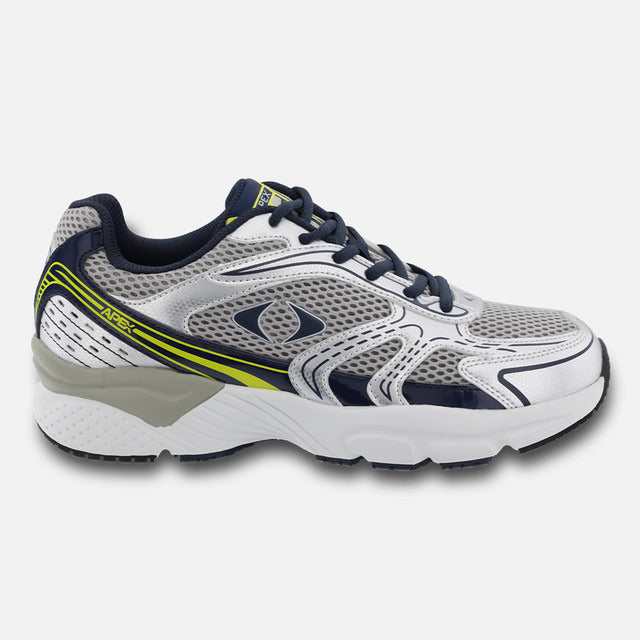 Apexfoot Men's Boss Runner Active Shoe - X Last - Silver / Gray