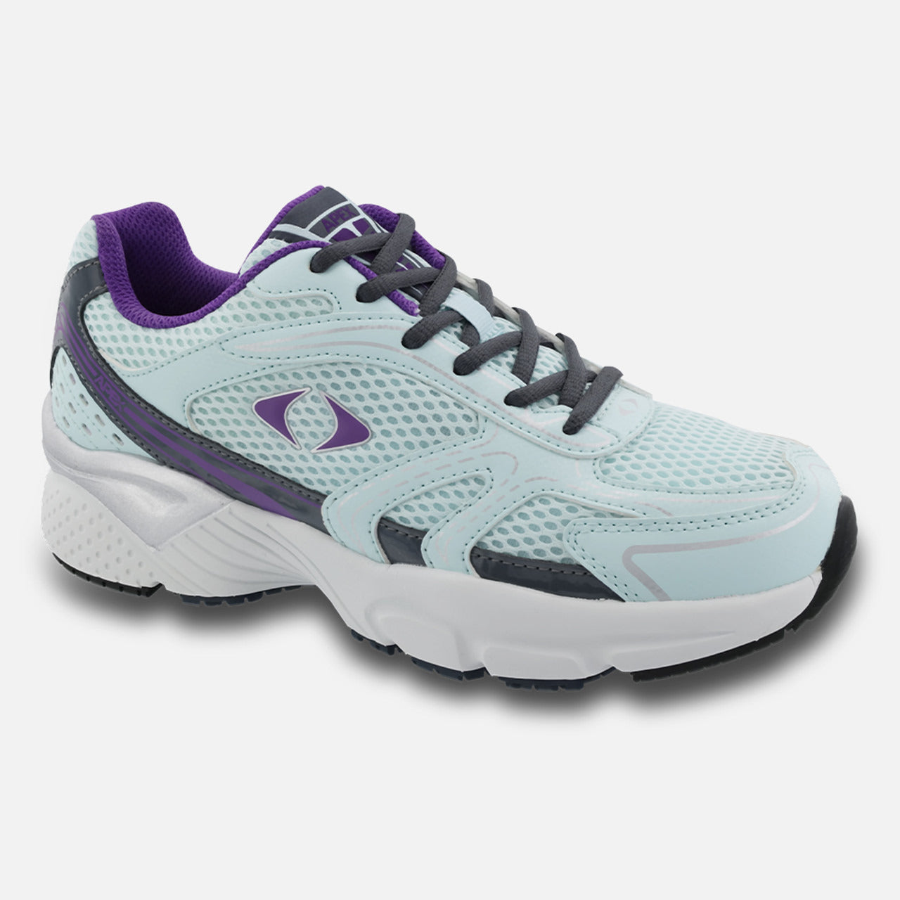 Apexfoot Women's Boss Runner Active Shoe - X Last - Seafoam / Purple
