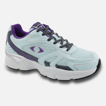 Apexfoot Women's Boss Runner Active Shoe - X Last - Seafoam / Purple