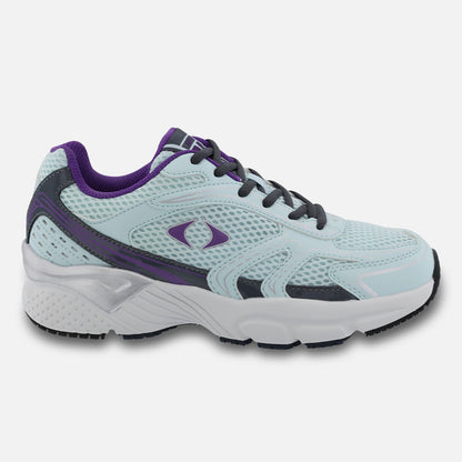Apexfoot Women's Boss Runner Active Shoe - X Last - Seafoam / Purple