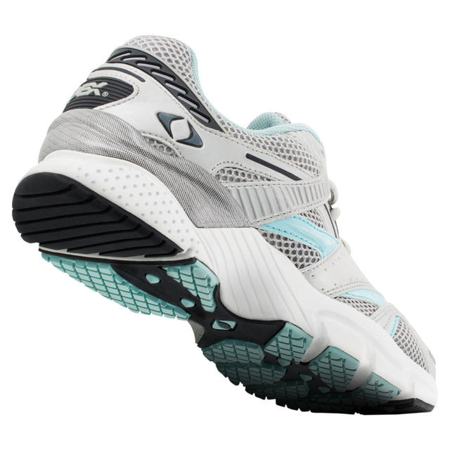 Apexfoot Women's Boss Runner Active Shoe - X-Last - Silver/Sea Blue