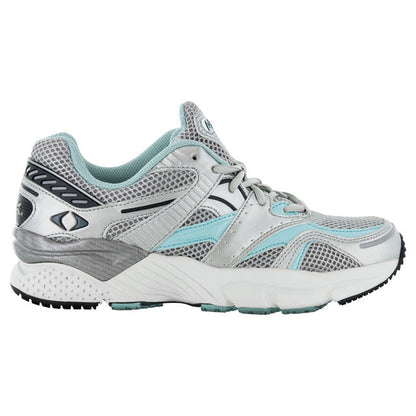 Apexfoot Women's Boss Runner Active Shoe - X-Last - Silver/Sea Blue