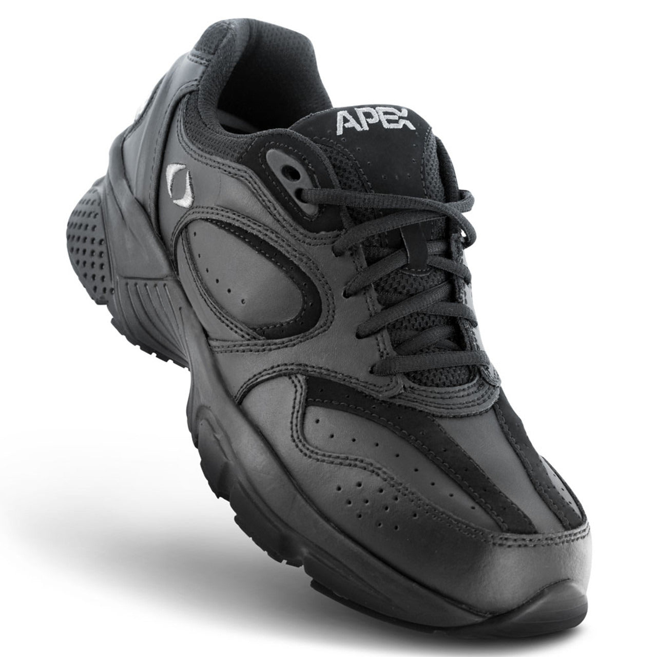 Apexfoot Men's Lace Walking Shoe - Black