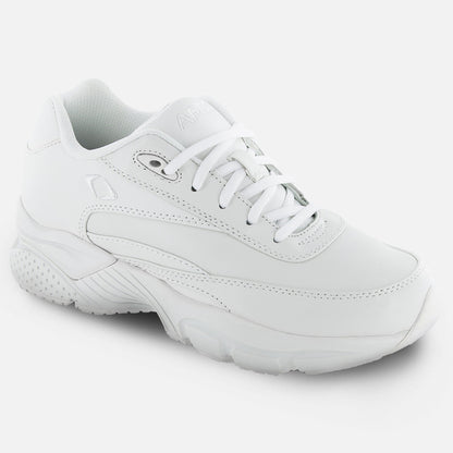 Apexfoot Women's Lace Walking Shoe - X Last - White