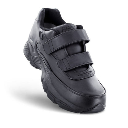 Apexfoot Men's Strap Walking Shoe - X Last - 2-Strap - Black