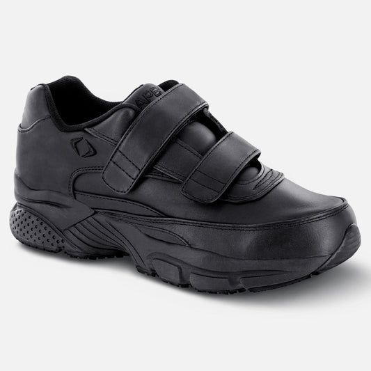 Apexfoot Men's Strap Walking Shoe - X Last - 2-Strap - Black