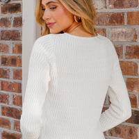 Cupshe Wavy Knit Fitt ed Sweater (x2)