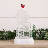 Cracker Barrel Cardinal On Roof Acrylic Glitter Globe