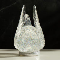 Cracker Barrel Acrylic Swan Shaped Glitter Globe