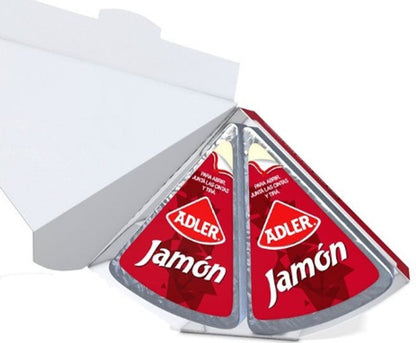 Pampa Direct Queso Adler Jamón Ham Flavored Cheese, 100 g / 3.5 oz