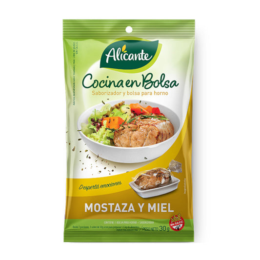 Pampa Direct Alicante Cocina en Bolsa Oven Flavoring Bag Mustard & Honey, 30 g / 1.06 oz