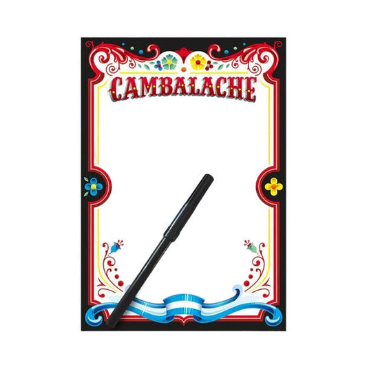 Pampa Direct Cambalache Magnetic Notepad with Marker, Medium 14 x 20 cm (5.51' x 7.87')