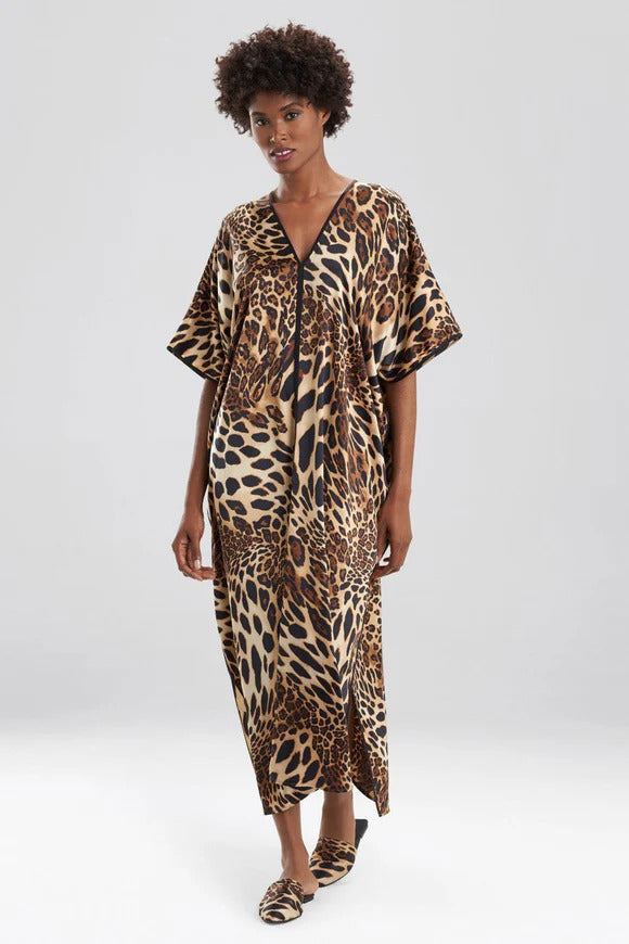 Natori Luxe Leopard Caftan