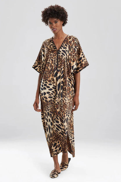 Natori Luxe Leopard Caftan
