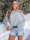 Cupshe Rib Cutout Oversized Sweater (x2)