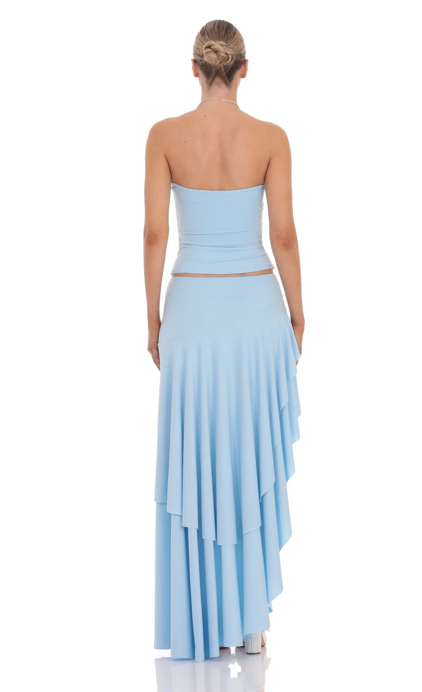 Lucy In The Sky Ruffle Two Piece Set in Baby Blue