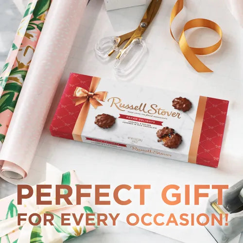 Russell Stover Chocolates Milk Chocolate Pecan Delights, 8.1 oz. Box