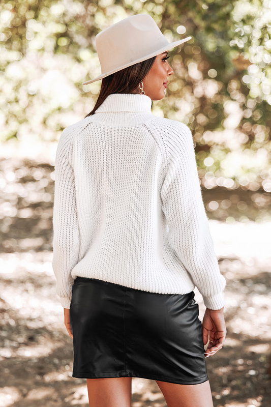 Cupshe Rib Turtleneck Sweater (x2)