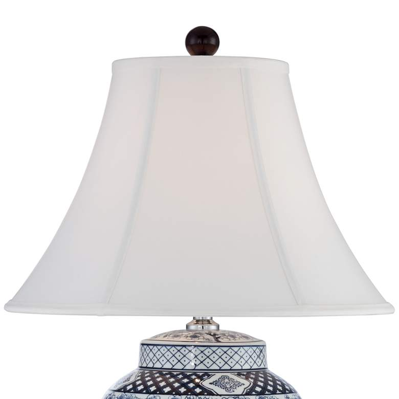 Lamps Plus Barnes and Ivy Shonna Garden Bird 27" Blue White Porcelain Table Lamp