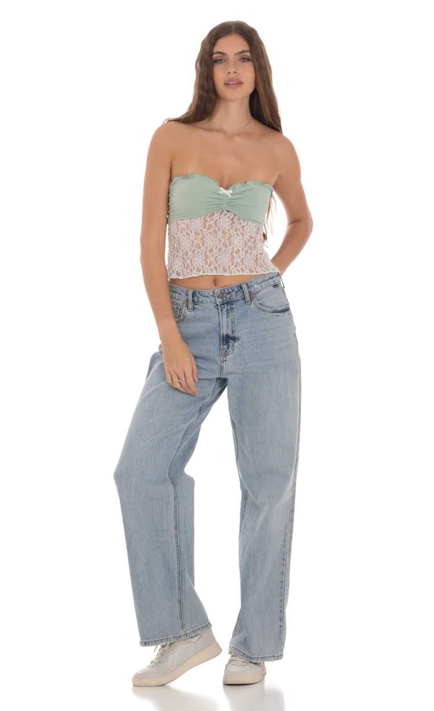 Lucy in the Sky Strapless Lace Top