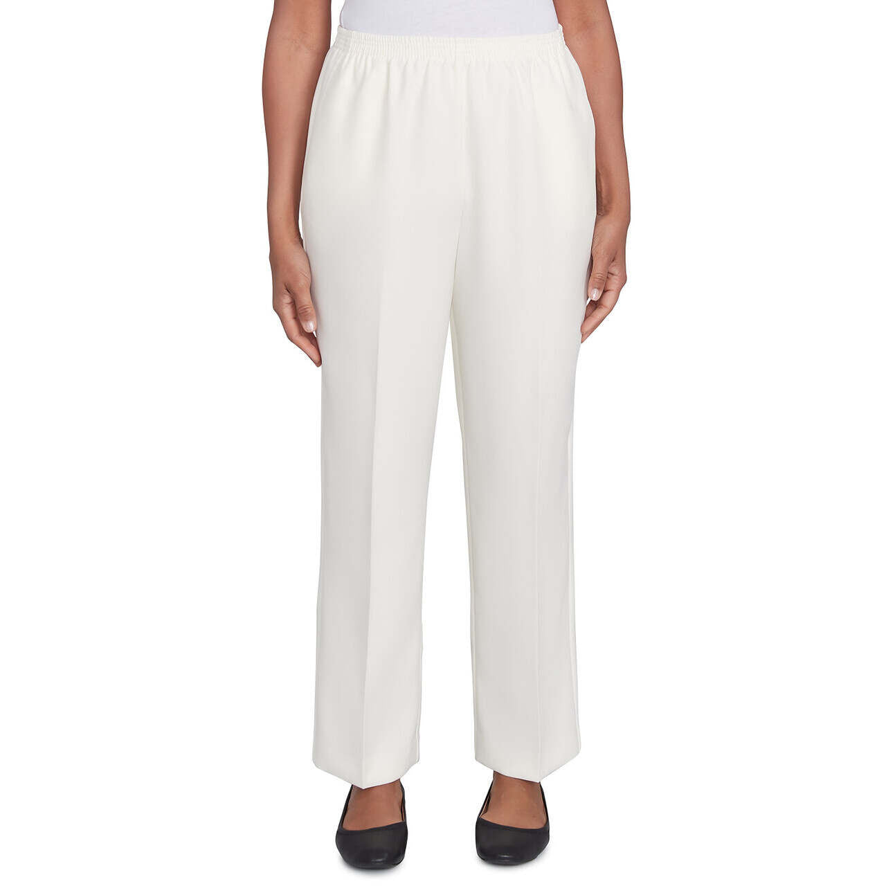 Alfred Dunner Women's Classic Accord Elastic Waist Short Length Pant