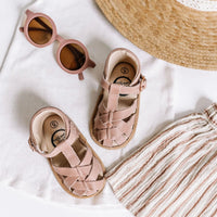 Little Love Bug Co. Blush Closed Toe Sandal {Premium Leather}