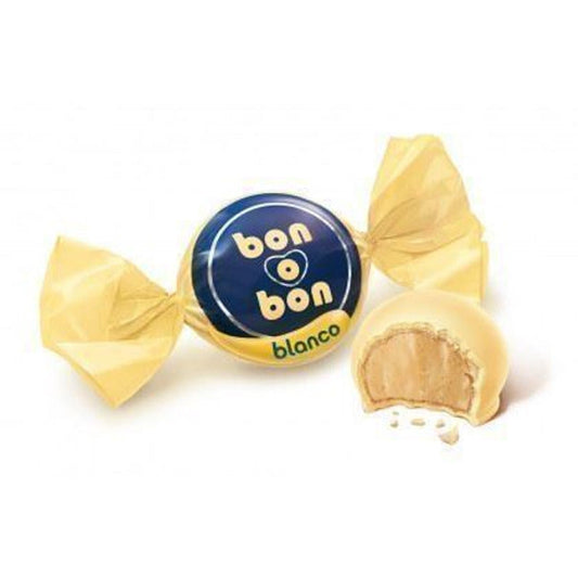 Pampa Direct Bon o Bon White Chocolate Bite Filled With Peanut Butter from Argentina Box of 30 Bites, 450 g / 15.9 oz (complete box)