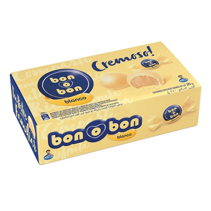 Pampa Direct Bon o Bon White Chocolate Bite Filled With Peanut Butter from Argentina Box of 18 Bites, 270 g / 9.5 oz (complete box)