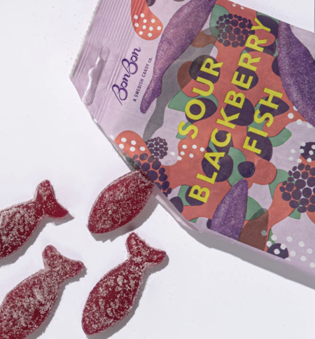 Dorothy Lane BonBon NYC Sour Blackberry Fish - 2 packs