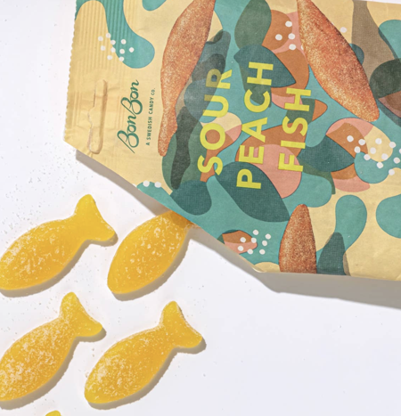 Dorothy Lane BonBon NYC Sour Peach Fish - 2 packs